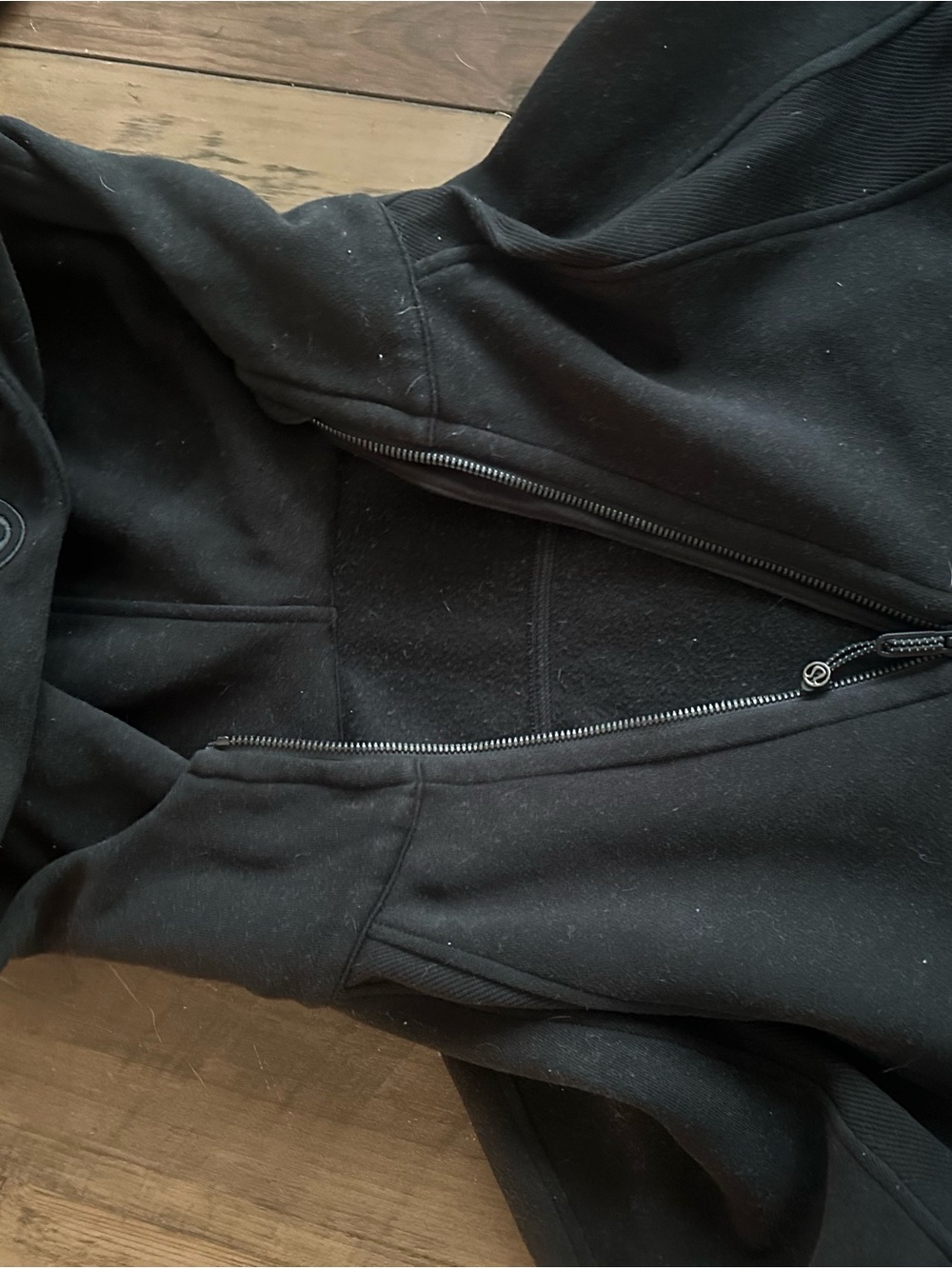 lululemon athletica Black Half-Zip Hooded Pullover - Picture 2 of 4
